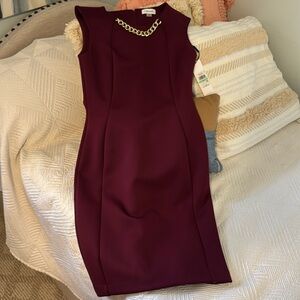 NWT Calvin Klein Sleeveless Sheath Dress, Size 8